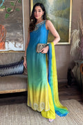 Teal Citrus - 3 Piece Printed Lawn Suit | Ready To Wear