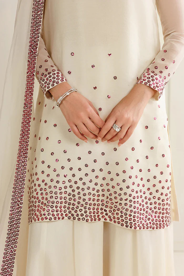 03-Piece Chiffon Suit With Embroidery | Ready To Wear