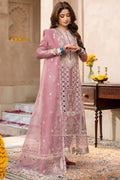 Dusky Mauve - Embroidered Lawn Suit With Net Dupatta | Ready To Wear