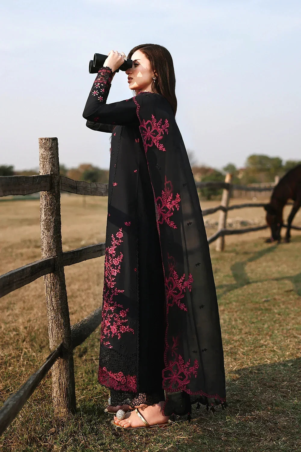 03-Piece Embroidered Chiffon Suit | Ready To Wear
