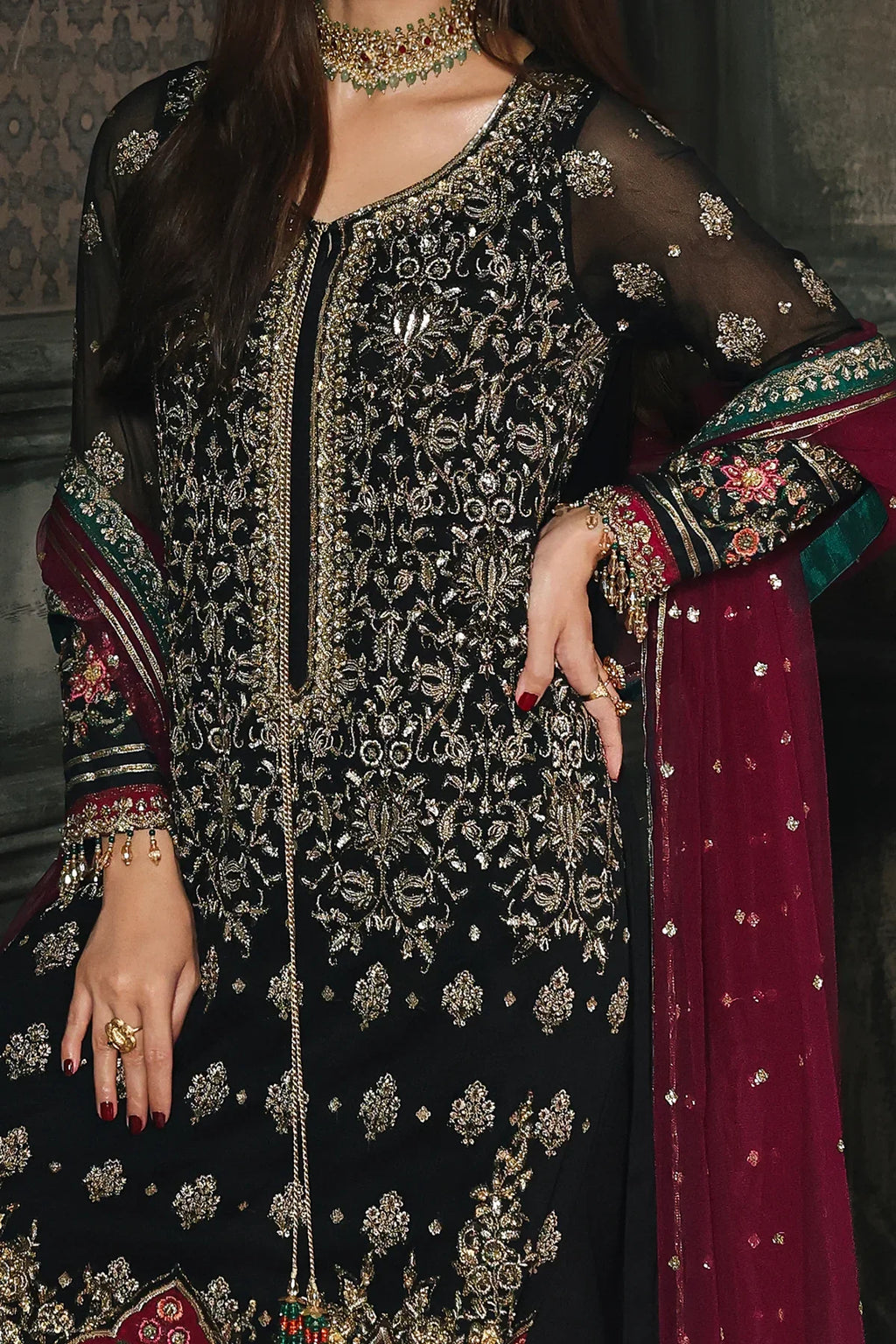 Designer Suit  4-PC  Luxury Collection Ready To Wear