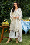 Cream Spring - Embroidered Lawn Suit | Ready To Wear