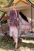 03-Piece Printed Lawn Suit - Ready To Wear