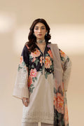 03-Piece Printed Lawn Suit With Chikankari Embroidery – Ready To Wear