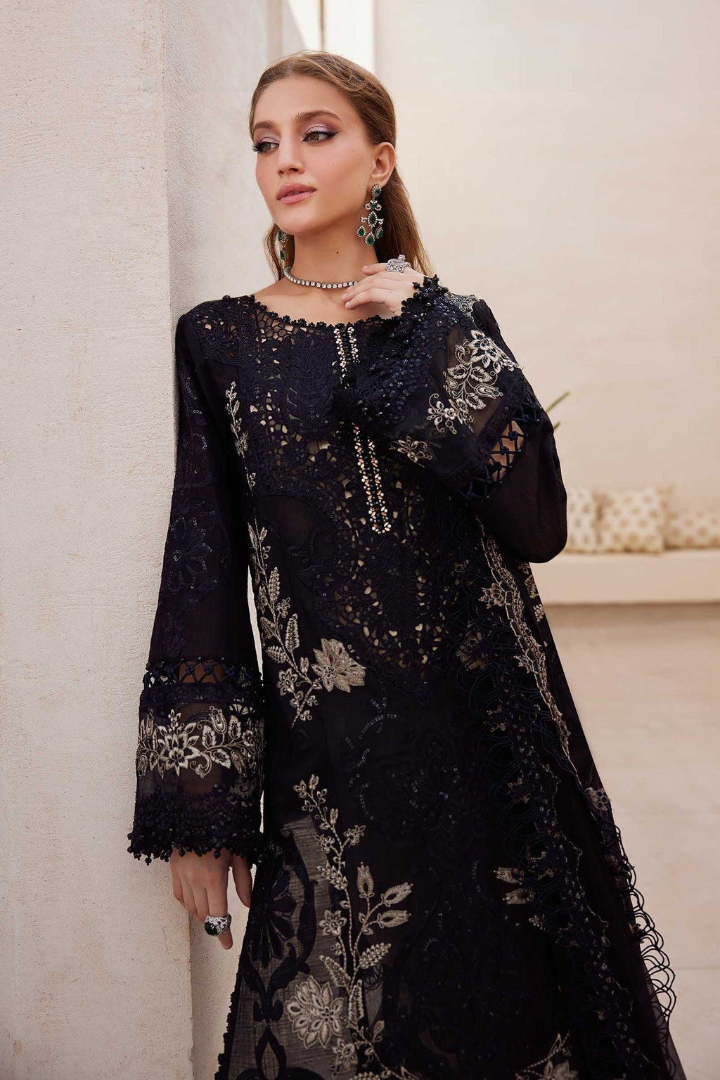 03-Piece Chikankari Suit - Ready To Wear