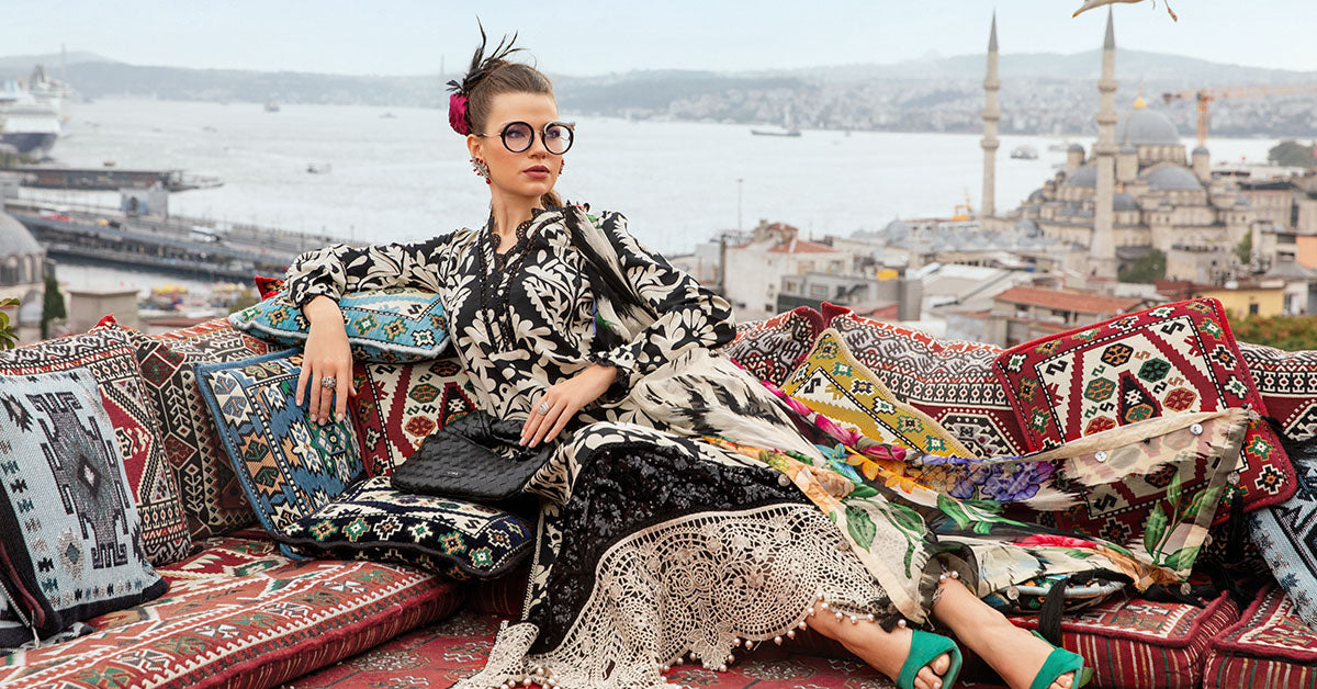 3 Piece Stitched Printed Cambric Suit