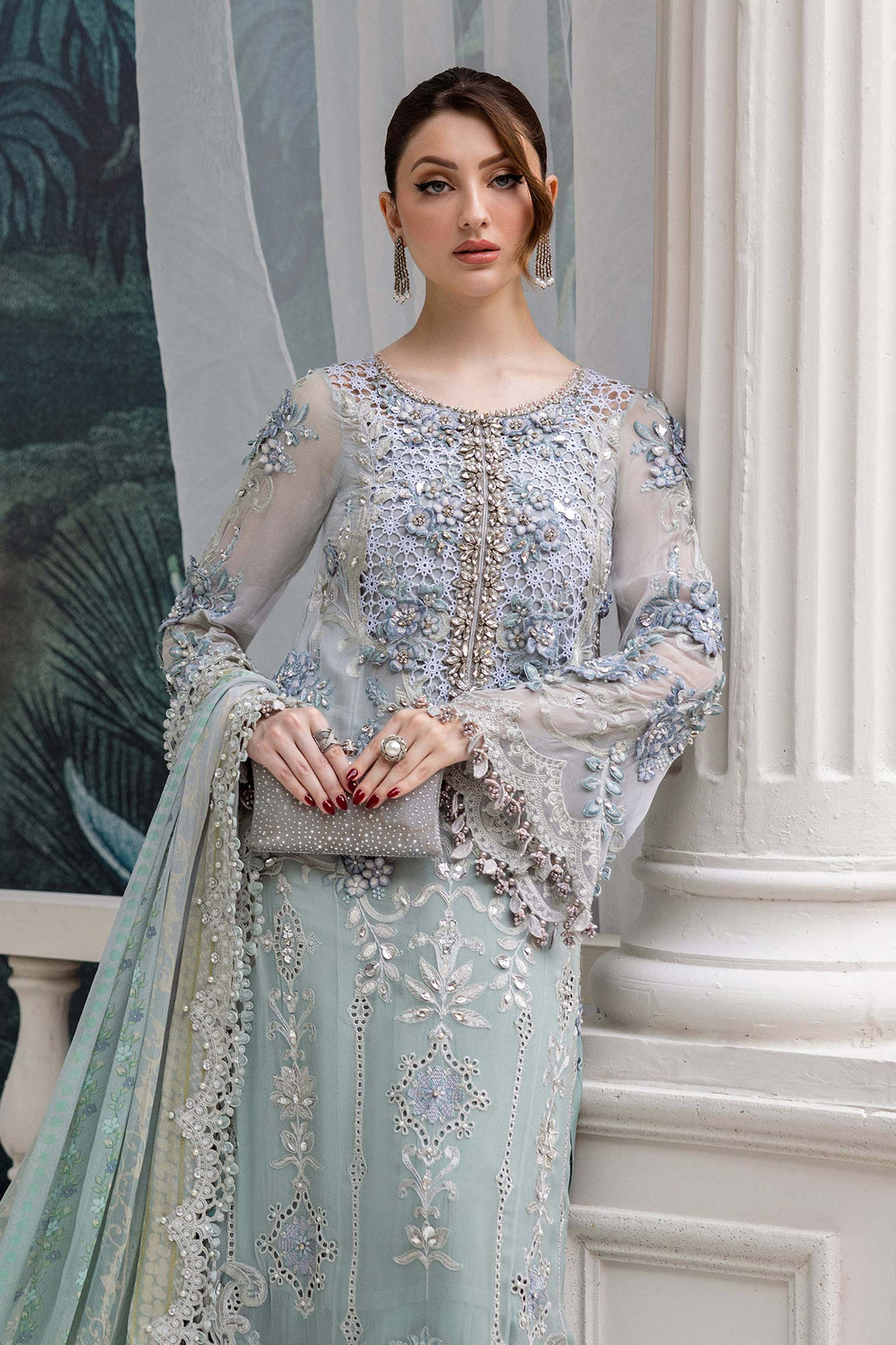 3 Piece Stitched Luxury Bridal Wear Suit - Ready To Wear
