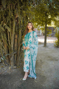 3 Piece Stitched Printed Lawn Suit - Ready To Wear