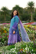 Teal Orchid - Printed Lawn Suit | Ready To Wear