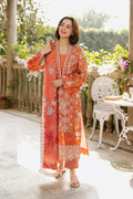 03-Piece Lawn Suit With Embroidery - Ready To Wear