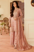 03-Piece Lawn Suit With Embroidery - Ready To Wear