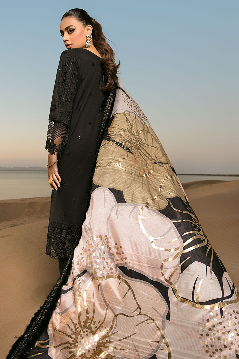 3 Piece Stitched Chikankari Embroidered Suit - Ready To Wear