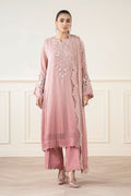 3 Piece Stitched Chiffon Embroidery Suit - Ready To Wear