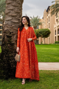 Luxury Lawn - Denisa - Burnt Orange