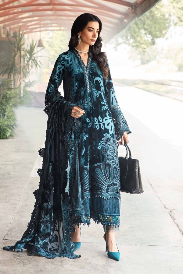 3 Piece Stitched Luxury Embroidery Suit - Ready To Wear