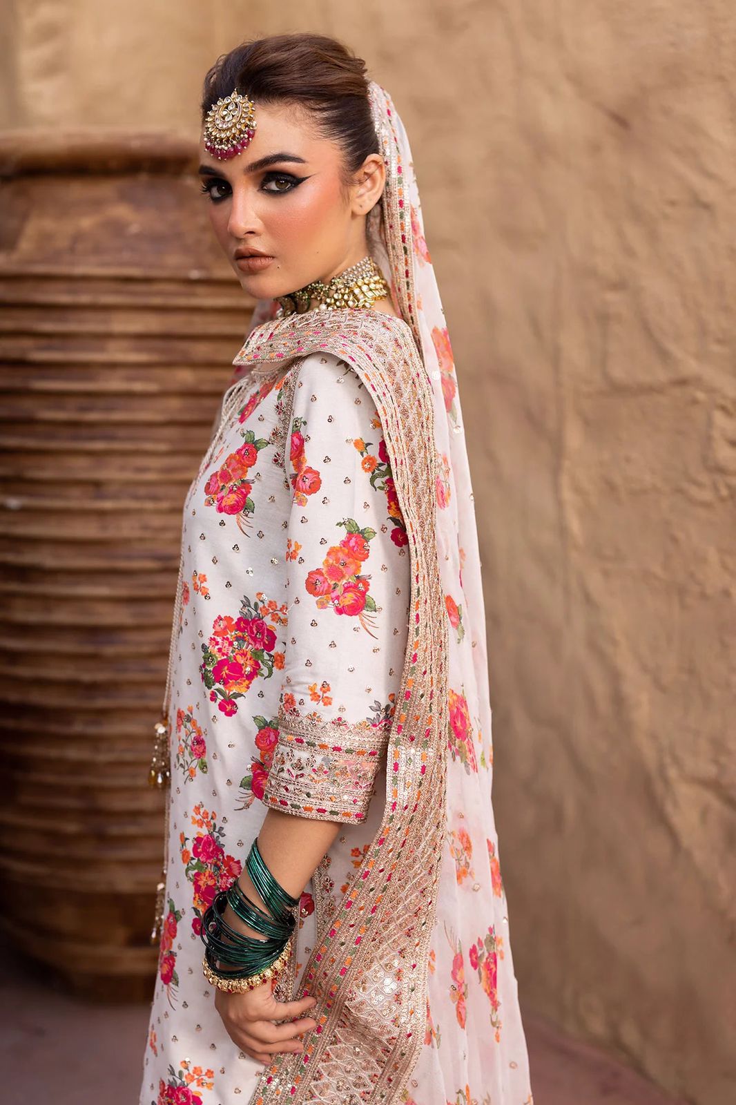 3 Piece Stitched Silk Suit - Ready To Wear