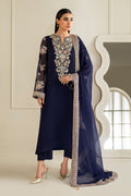 3 Piece Stitched Chiffon Suit - Ready To Wear