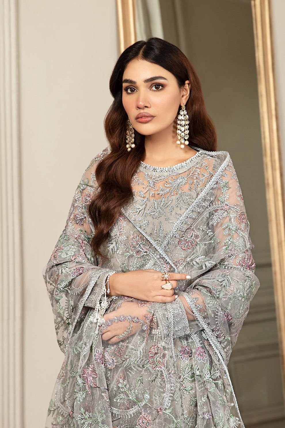 3 Piece Stitched Silk Suit - Ready To Wear