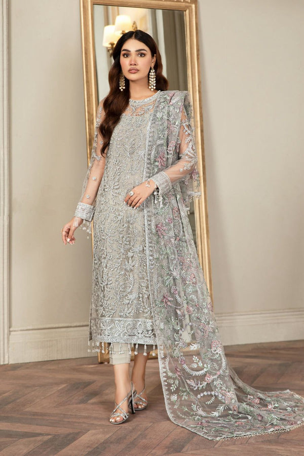 3 Piece Stitched Silk Suit - Ready To Wear