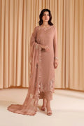 3 Piece Stitched Chiffon Suit - Ready To Wear