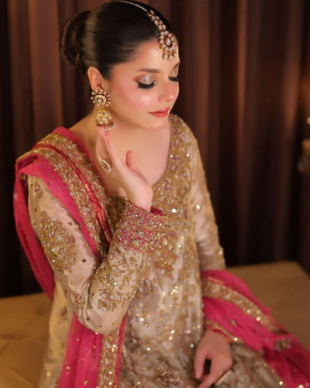 3 Piece Stitched Bridal Suit - Ready To Wear