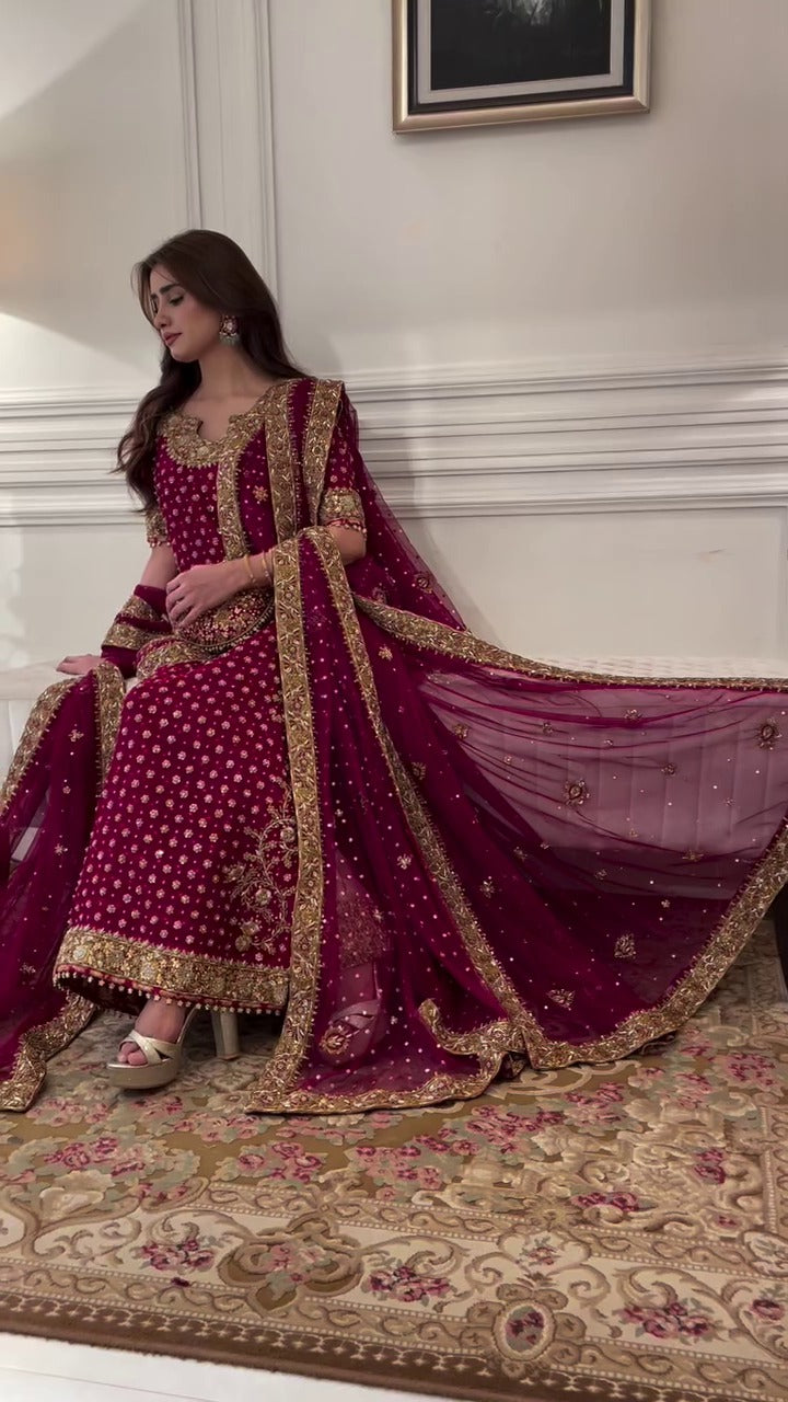 Wedding Edition Shocking Pink Chiffon