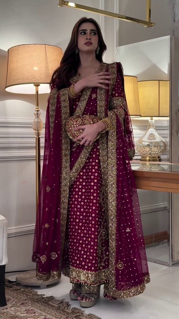 Wedding Edition Shocking Pink Chiffon