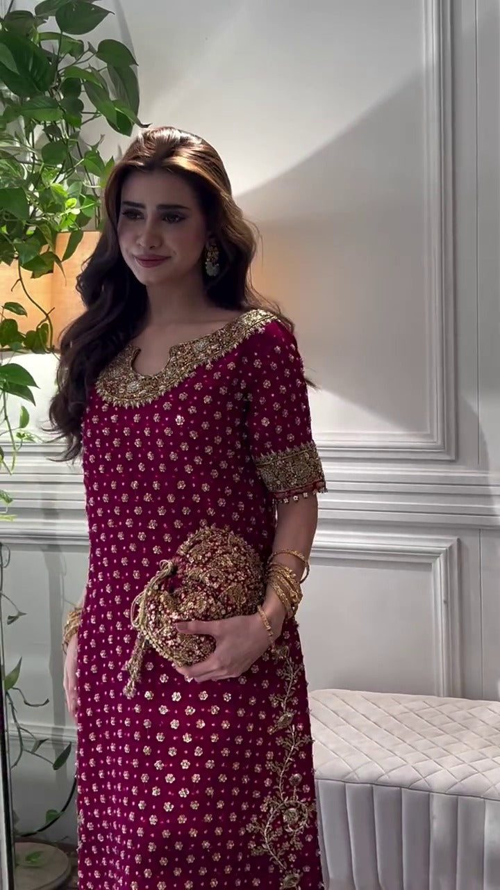 Wedding Edition Shocking Pink Chiffon