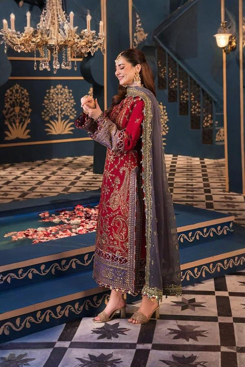 03-Piece Chiffon Suit With Heavy Embroidery - Ready To Wear