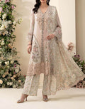 3 Piece Embroidered Chiffon Suit