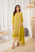 03-Piece Chiffon Suit With Embroidery | Ready To Wear