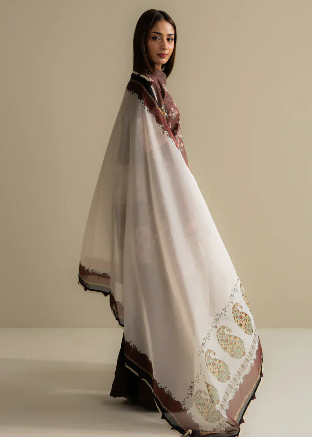 3 Piece Stitched Designer Dress - Ready To Wear