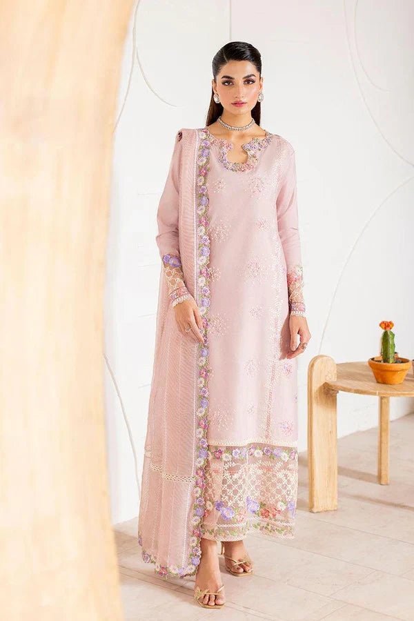 03-Piece Lawn Suit With Embroidery - Ready To Wear