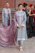 03-Piece Lawn Suit With Embroidery - Ready To Wear