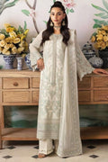 3 Piece Stitched Chiffon Embroidery Suit - Ready To Wear